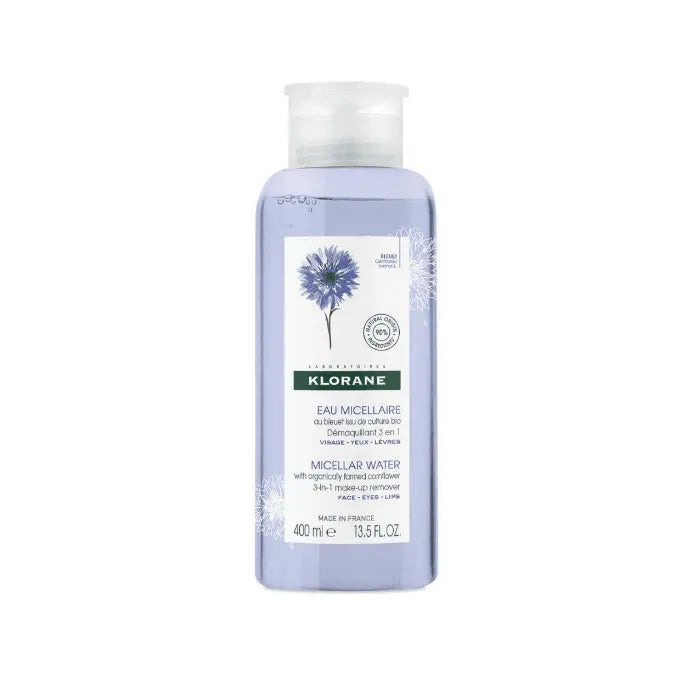 KLORANE Mizellares Wasser Kornblume Make-up Entferner 3 in 1 400 ml Kosmetik