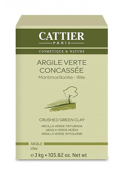 CATTIER PARIS Grüner Tonpulver 3 kg Kosmetikmaske natürliche Tonerde