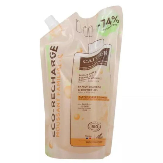 CATTIER PARIS Duschgel und Shampoo 1 Liter Nachfüllpackung Kosmetik