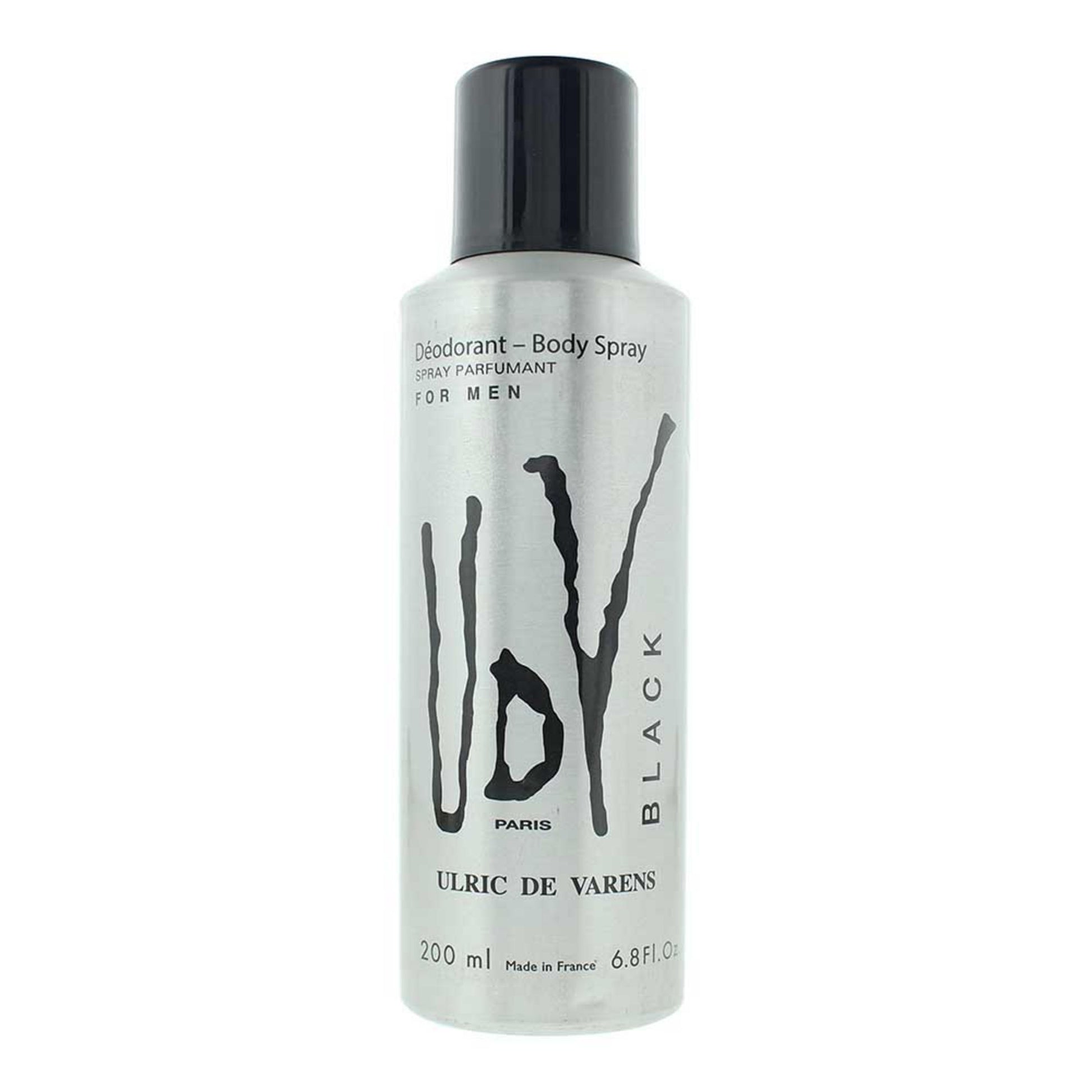 Ulric De Varens Ulric De Varens, Black, Deodorant Spray, Für Männer, 200 ml Regular
