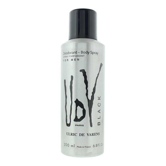 Ulric De Varens Ulric De Varens, Black, Deodorant Spray, Für Männer, 200 ml Regular