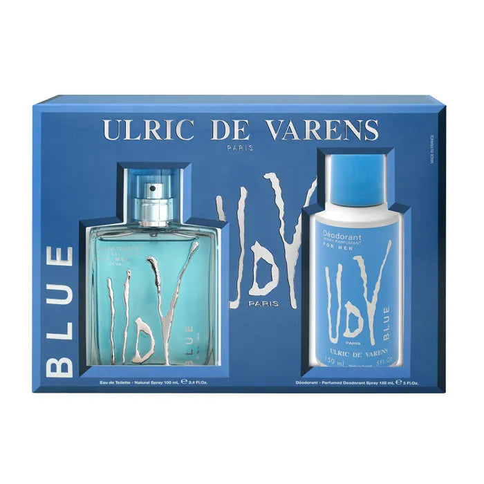ULRIC DE VARENS ULRIC DE VARENS Blue Eau de Toilette Spray 100 ml Set 2 Artikel Parfüm