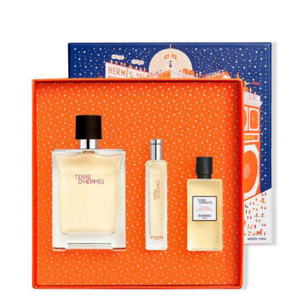 HERMÈS HERMÈS Terre Eau de Toilette 100 ml Körpergel 40 ml Reise-Spray Set Parfüm