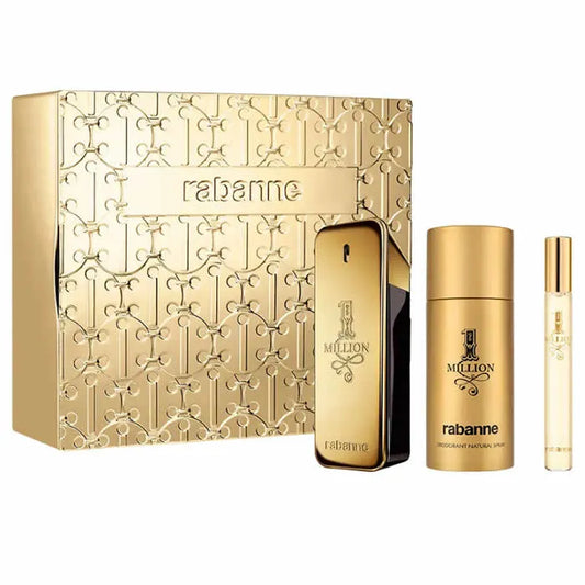 PACO RABANNE Paco Rabanne 1 Million Eau de Toilette Spray 100 ml Set 3 Artikel Parfüm