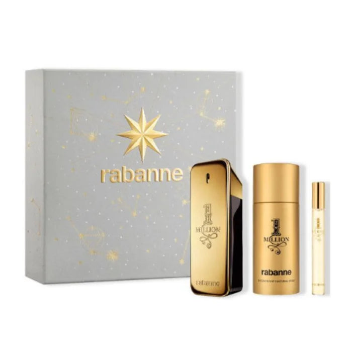 PACO RABANNE PACO RABANNE 1 Million Eau de Toilette Spray 100 ml Set 3 Stück Parfüm