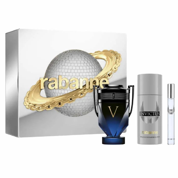 Paco Rabanne Invictus Victory Elixir Eau De Parfum Spray 100ml Set 3 Artikel