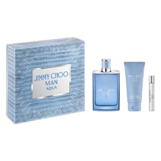 JIMMY CHOO JIMMY CHOO Man Aqua Eau de Toilette Spray 100 ml Set 3 Artikel Parfüm