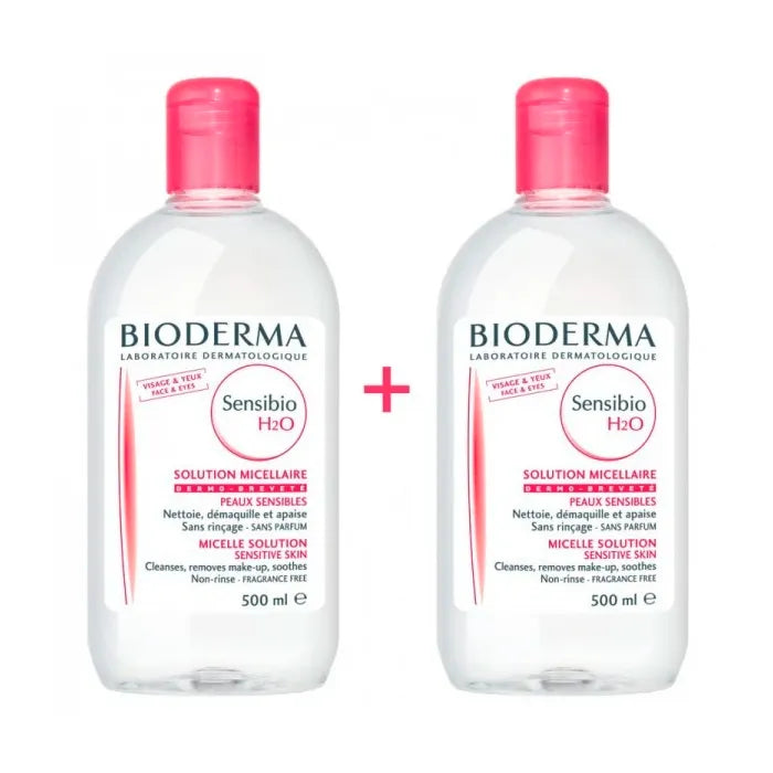 BIODERMA BIODERMA Sensibio H2O Mizellenlösung zur Make-up-Entfernung 2x500 ml