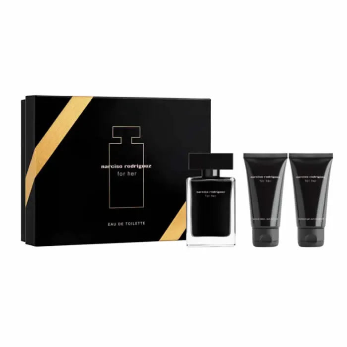 NARCISO RODRIGUEZ NARCISO RODRIGUEZ For Her Eau de Toilette Spray 50 ml Set 3 Artikel Parfüm