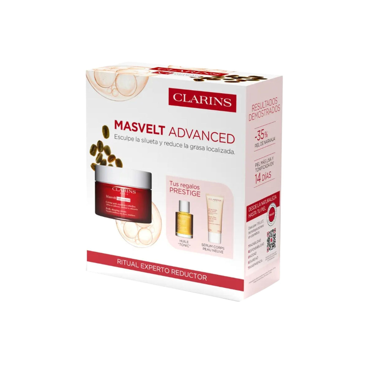 CLARINS Masvelt Crema 200 ml Aceite Tonico 30 ml Serum Piel Nueva 30 ml