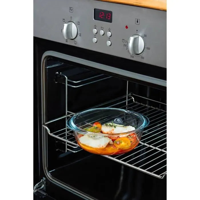 Pyrex Cook & Heat Glasbehälter 1,1 L – 3er-Set mit Deckel & Dampfventil