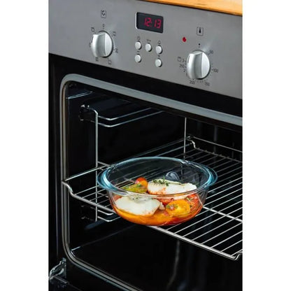 Pyrex Cook & Heat Glasbehälter 1,1 L – 3er-Set mit Deckel & Dampfventil
