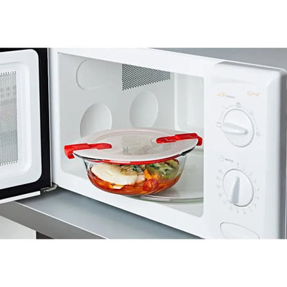 Pyrex Cook & Heat Glasbehälter 1,1 L – 3er-Set mit Deckel & Dampfventil