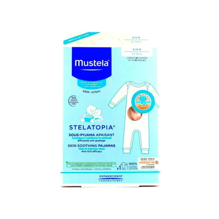 MUSTELA MUSTELA Stelatopia Hautberuhigender Schlafanzug für Babys 6-12 Monate Kosmetik