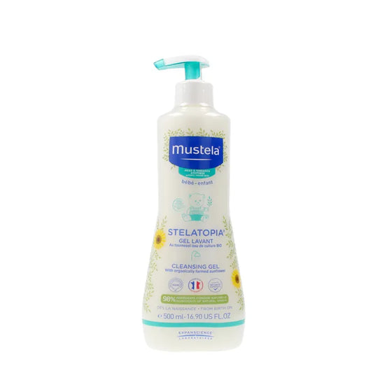 MUSTELA Mustela Stelatopia Reinigungsgel 500 ml sanfte Reinigung für empfindliche Haut