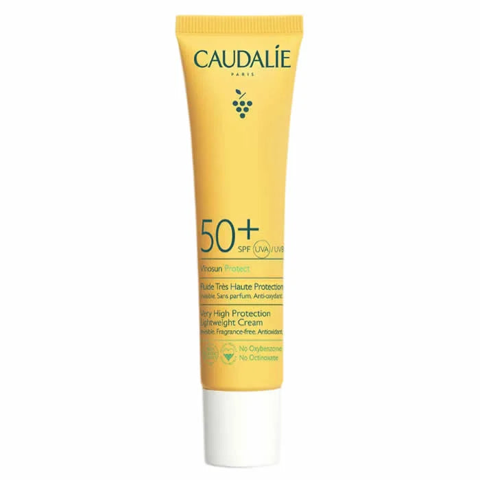 CAUDALIE CAUDALIE Vinosun Protect leichte Sonnencreme SPF 50+ 40 ml hoher Schutz Sonnenpflege