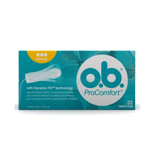 O.B. O.b Pro Comfort Normal Tampons 32 Units