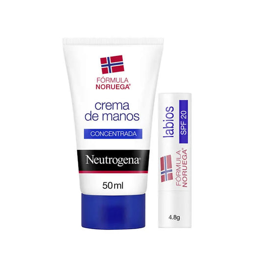 NEUTROGENA NEUTROGENA Handcreme Parfümiert 50 ml und Lippenpflege Classic LSF 20 4,8 g Set
