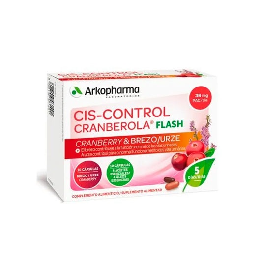 ARKOPHARMA ARKOPHARMA Cis-Control Cranberola Flash 20 Kapseln Nahrungsergänzung Kosmetik