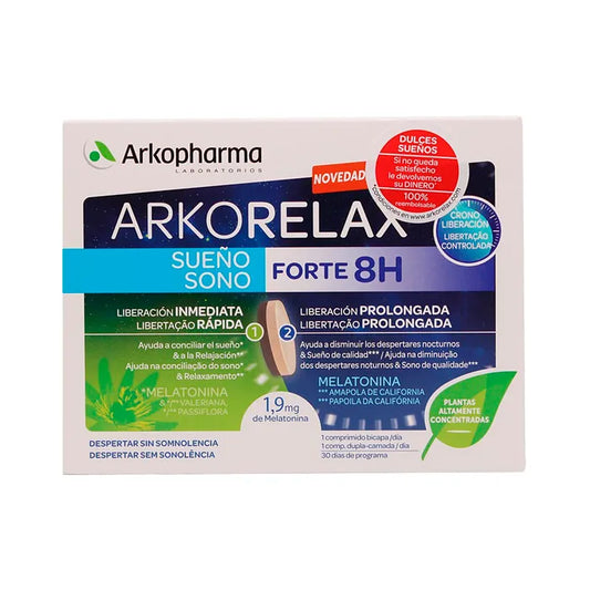 ARKOPHARMA ARKOPHARMA Arkorelax Sleep Forte 8H 30 zweischichtige Tabletten zur Einnahme Kosmetik