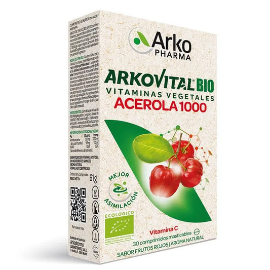 ARKOPHARMA ARKOPHARMA Arkovital Acerola 1000 Vitamin C 30 Tabletten Nahrungsergänzung Kosmetik