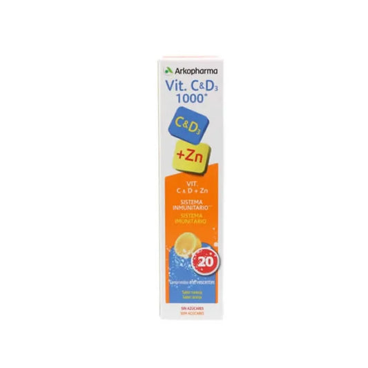 ARKOPHARMA Vitamin C und D3 1000 mg 20 Tabletten Nahrungsergänzung Kosmetik