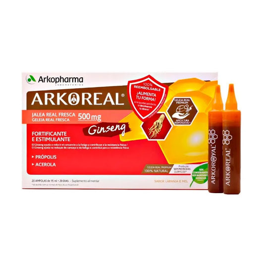 ARKOPHARMA ARKOPHARMA Arkoreal Gelée Royale und Ginseng 20 Stück Gelkapseln Kosmetik