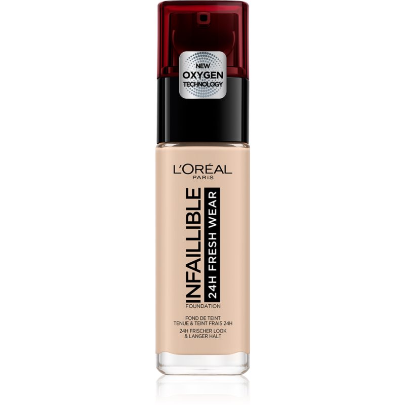L`Oreal Paris L'Oreal Paris, Infaillible 24H , Flüssige Grundierung, 015, Hellbeige, SPF 25, 30 ml Regular