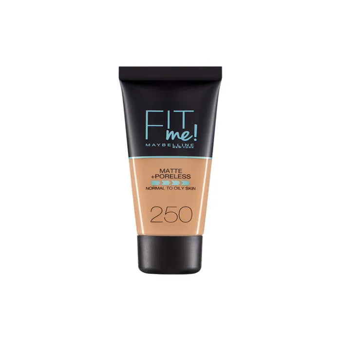 MAYBELLINE Maybelline Fit Me Matte Poreless Foundation 250 Sun Beige Make-up Foundation