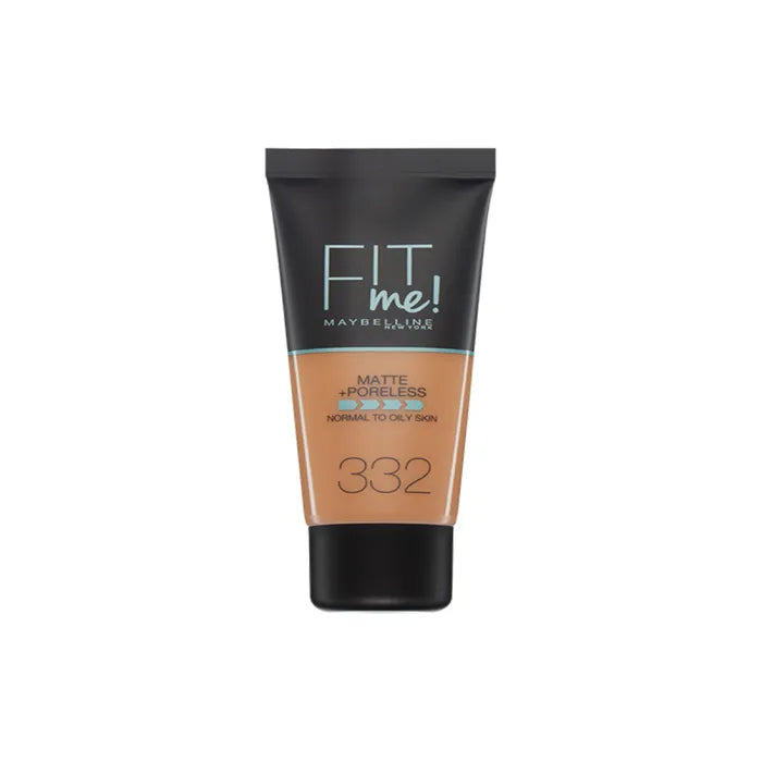 MAYBELLINE Maybelline Fit Me Matte + Poreless Foundation 332 Golden Caramel 30 ml