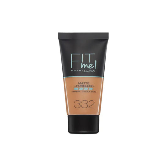 MAYBELLINE Maybelline Fit Me Matte + Poreless Foundation 332 Golden Caramel 30 ml