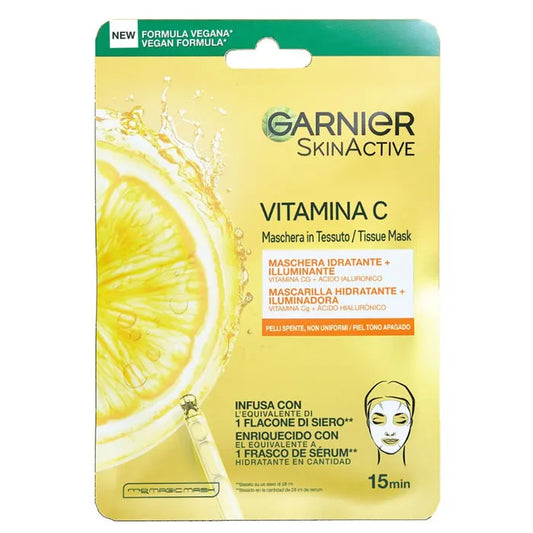 GARNIER GARNIER SkinActive Vitamin C Feuchtigkeits- und Aufhellungsmaske 1 Stück Gesichtscreme