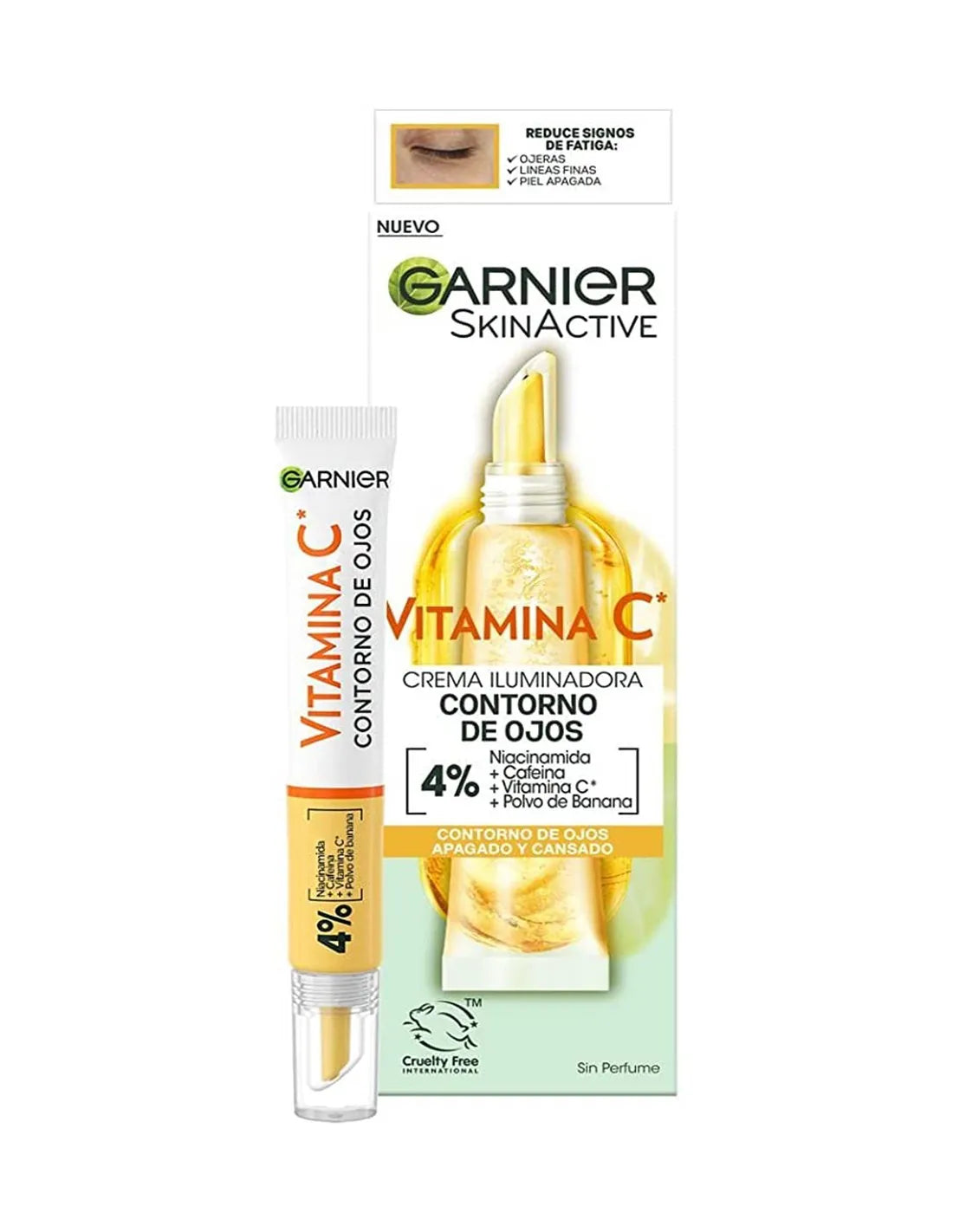 GARNIER GARNIER Skinactive Vitamin C Augencreme 15 ml Illuminator Pflege Kosmetik