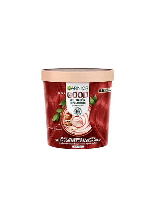 GARNIER GARNIER Good Coloración Permanente Haarfarbe 6,6 Rojo Granada 1 Anwendung Kosmetik