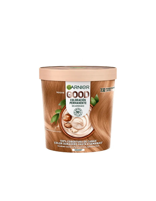 GARNIER Good Coloración Permanente Haarfarbe 7,12 Rubio Café Latte 1 Stück