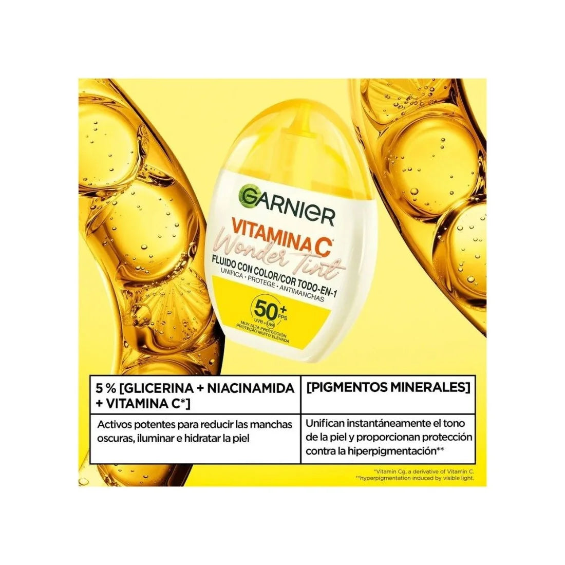 GARNIER GARNIER Vitamina C Wonder Tint Fluido mit Farbe SPF 50 Medium 40 ml Haarfarbe