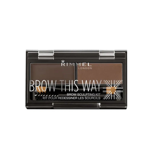 RIMMEL LONDON RIMMEL LONDON Brow This Way Augenbrauen Sculpting Kit 003 Dark Brown Augenbrauen-Make-up