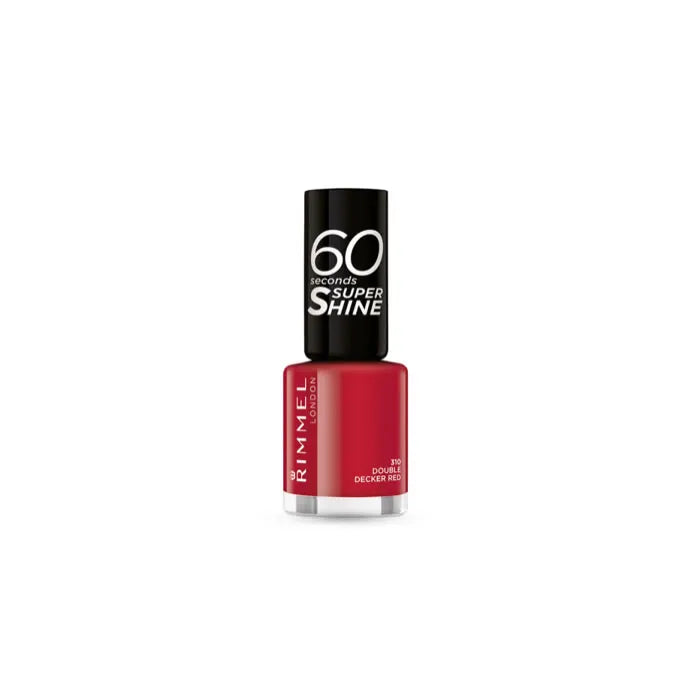 RIMMEL LONDON RIMMEL LONDON 60 Seconds Super Shine Nagellack 310 Double Decker Rot Kosmetik