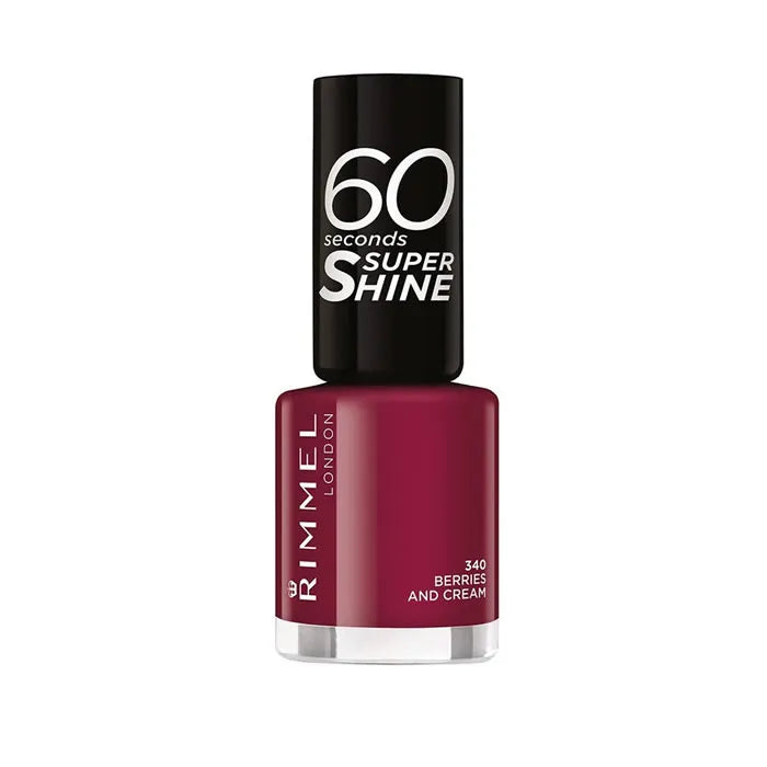 RIMMEL LONDON Rimmel London 60 Seconds Super Shine Nagellack 340 Berries And Cream Nagelpflege