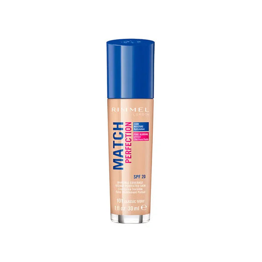 RIMMEL LONDON Match Perfection Foundation Spf20 101 Classic Ivory 30 ml