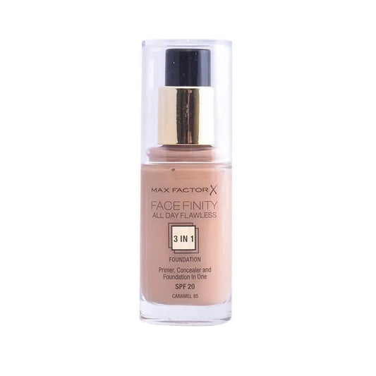 MAX FACTOR Facefinity 3 In 1 Primer, Concealer And Foundation Spf20 85 Caramel 30 ml