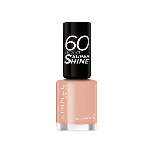 RIMMEL LONDON 60 Seconds Super Shine Nagellack 708 Kiss In The Nude