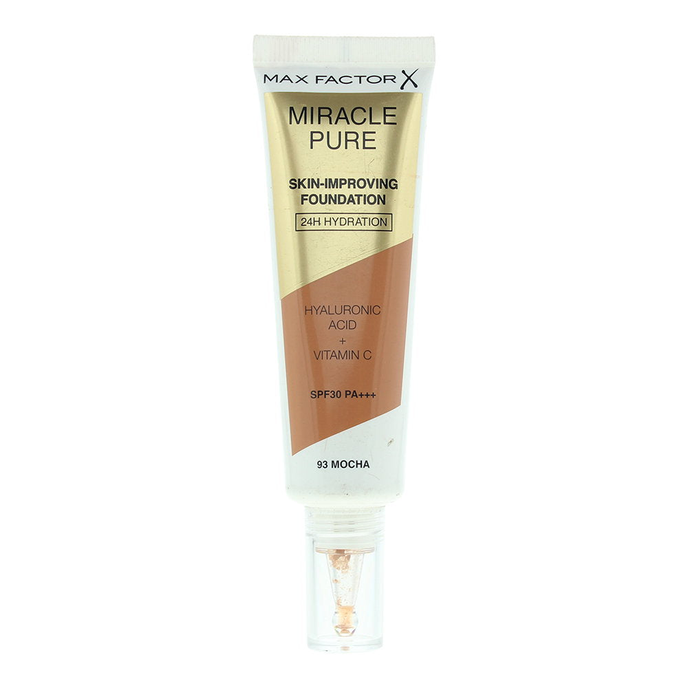 Max Factor Max Factor, Miracle Pure, Flüssige Grundierung & Serum 2-in-1, Mokka, 93, SPF30, 30 ml Regular