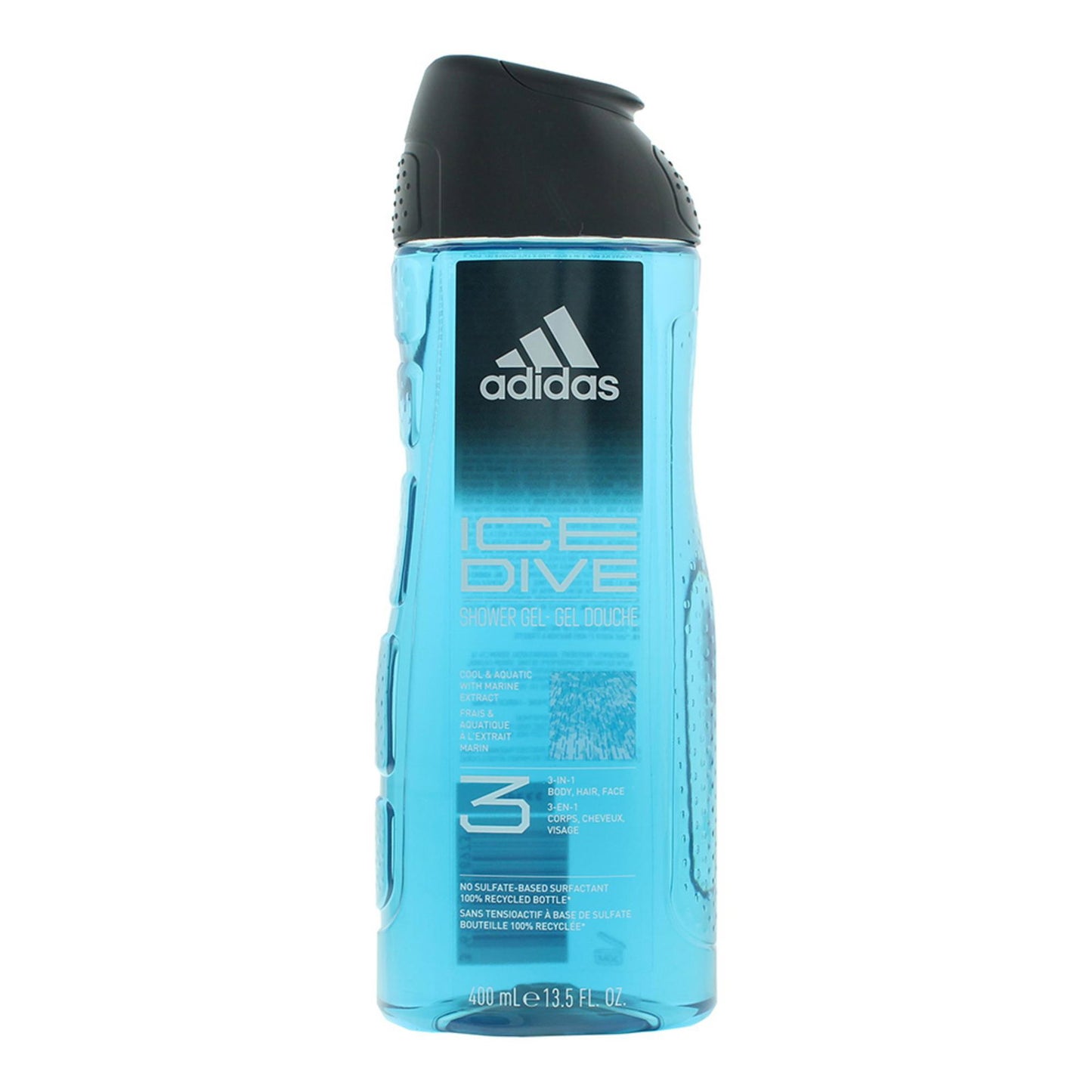 Adidas Adidas, Ice Dive, Aquatisch, Duschgel, Gesicht, Körper, Haare, Alle Hauttypen, 400 ml Regular