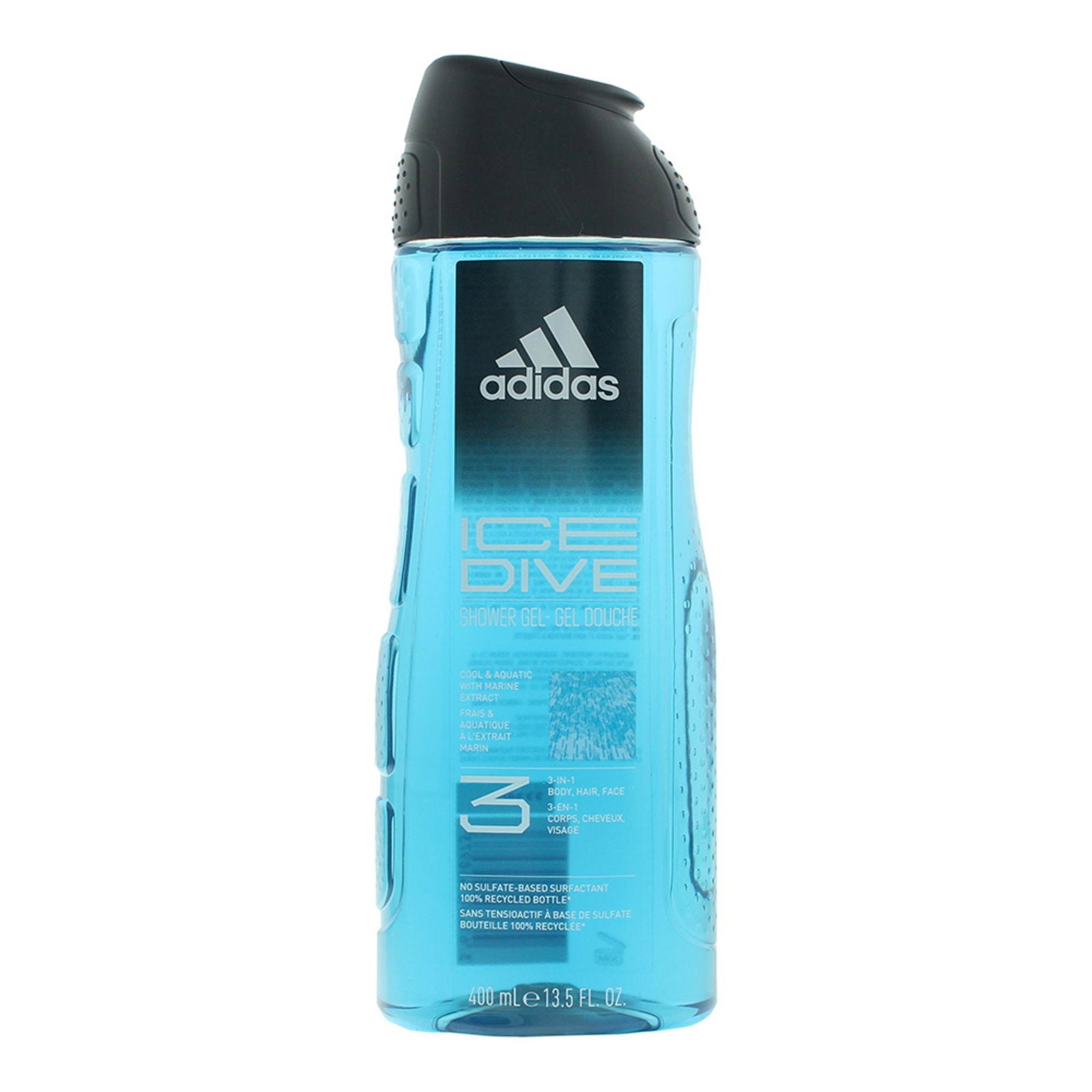 Adidas Adidas, Ice Dive, Aquatisch, Duschgel, Gesicht, Körper, Haare, Alle Hauttypen, 400 ml Regular