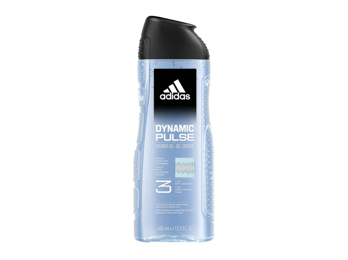 Adidas Adidas, Dynamic Pulse, Aktualisiert, Duschgel, Körper, Gesicht, Haar, Alle Hauttypen, 400 ml Regular