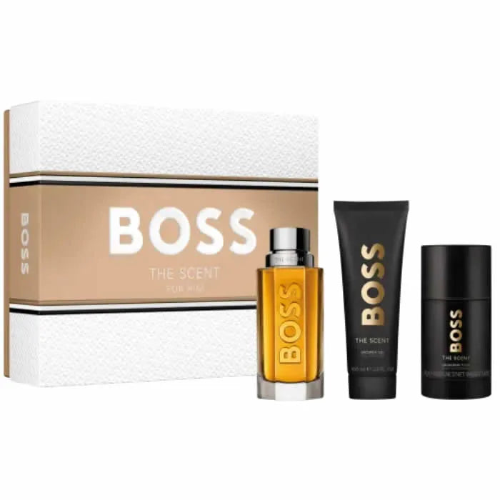 HUGO BOSS HUGO BOSS The Scent For Him Eau de Toilette Spray 100 ml Set 3 Artikel Parfüm