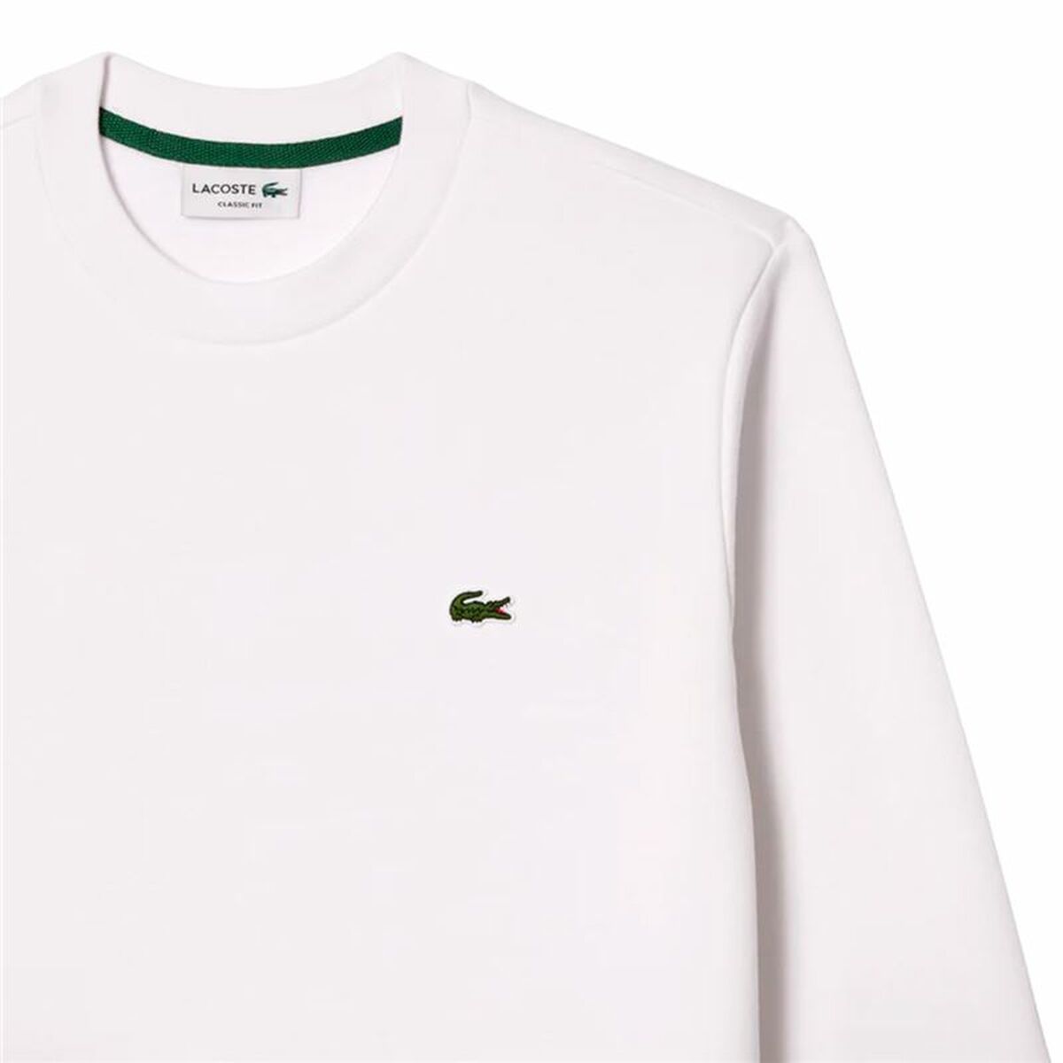 Lacoste Herren Sweater Ohne Kapuze Lacoste Core Performance Weiß