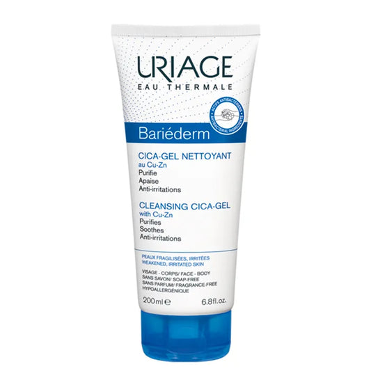URIAGE Uriage Bariéderm-Cica Reinigungsgel 200 ml Gel zur Gesichtsreinigung