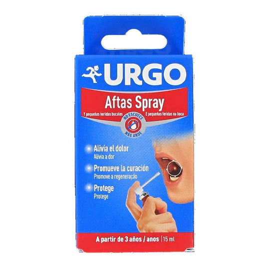 URGO Aftas Spray 15 ml zur Anwendung bei Mundschleimhautentzündungen